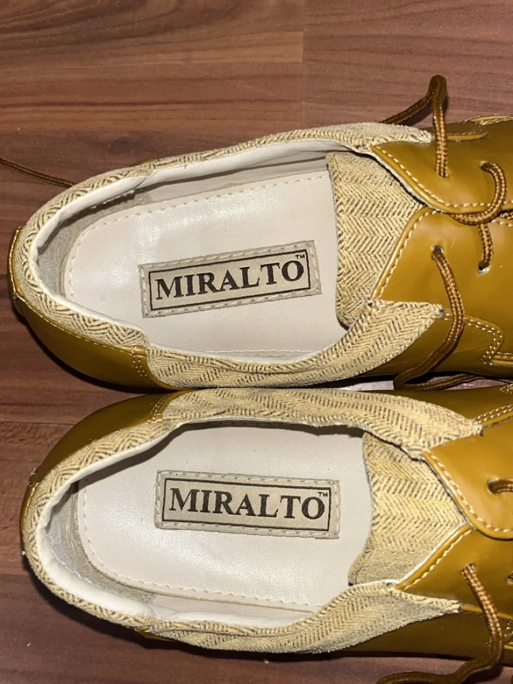 Men's Olive & Beige Herringbone Dress Shoes